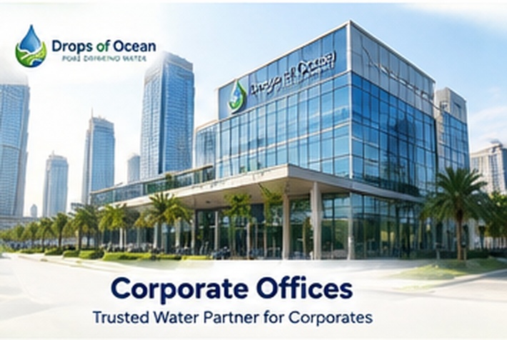 Drops of Ocean water brand packaging
